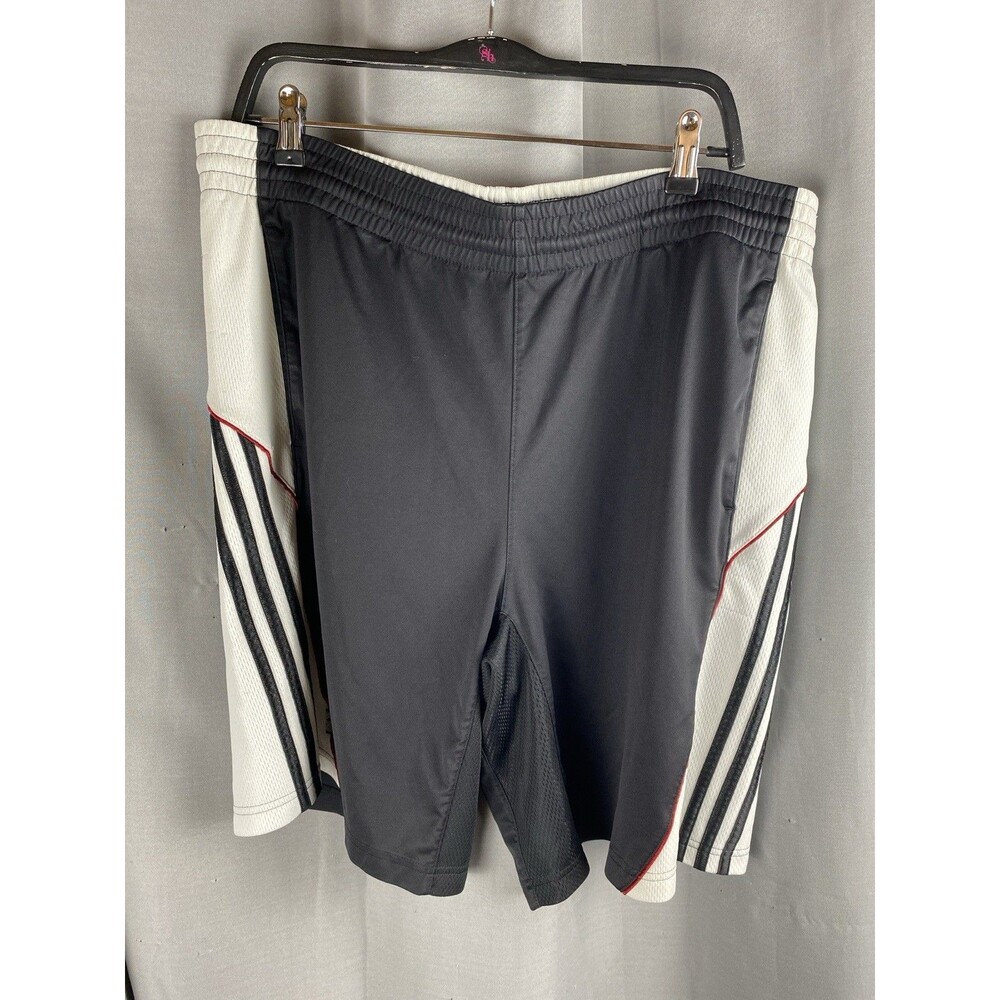Adidas Men's Sz M Activewear Basketball Shorts Black With White